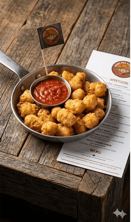 Crispy chicken bites with dipping sauce