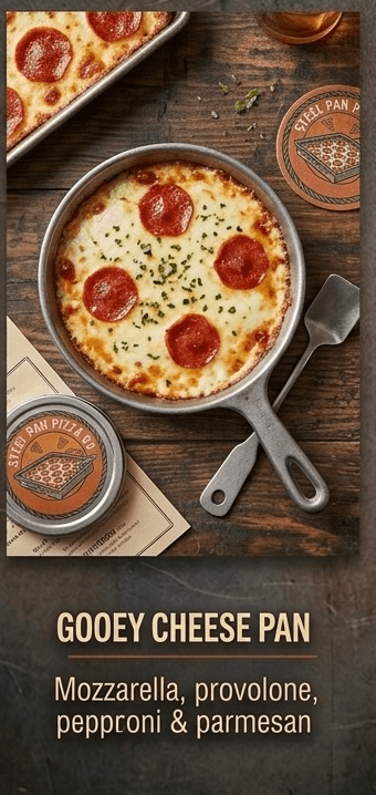 Gooey baked cheese pan with crusty bread